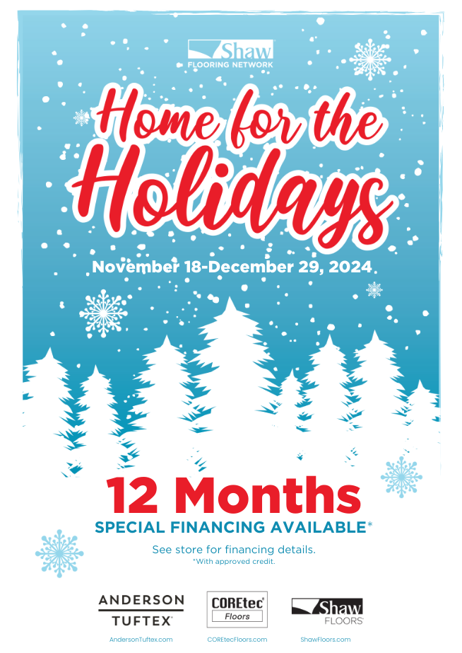 12 Months Special Financing with Shaw at Martin&#x27;s Floor Covering